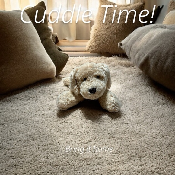 Vintage Aurora A&A Real Plush Labrador Dog 11” Cream Beige Lab Puppy Floppy Toy - Picture 2 of 7